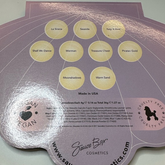 Sauce Box Mermaid Life Eyeshadow Pallet Shimmer Shadows Limited Edition - Picture 9 of 11